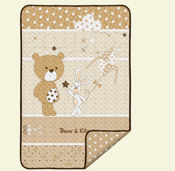 لحاف تک رزبرن 2000090 bear kite rose born
