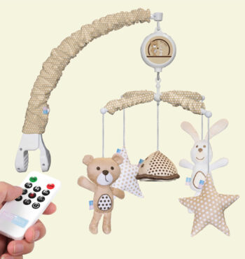 آویز تخت موزیکال رزبرن Bear & Kite Rose Born