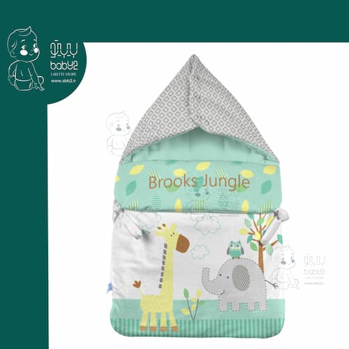قنداق فرنگی زیپ دار رزبرن Brooks Jungle Rose Born