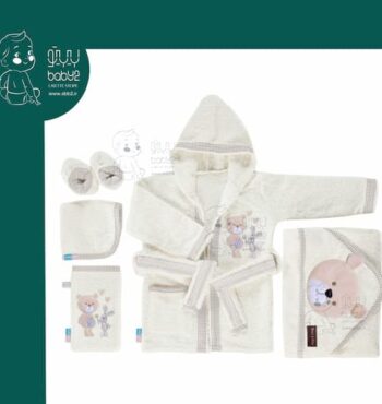 سرویس حوله پنج تکه رزبرن Bear & Kite Rose Born