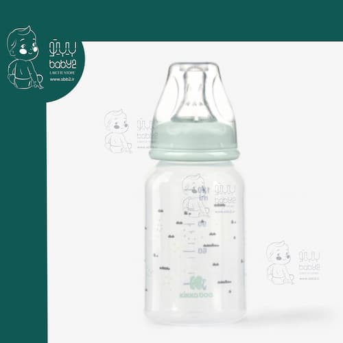 شیشه شیر طلقی 120 میل سبز مدل Savanna کیکابو Kikkaboo