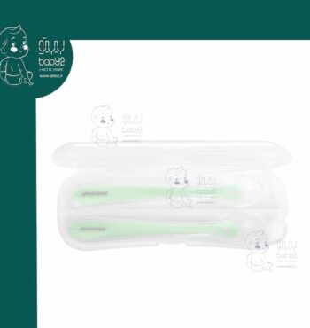 قاشق سیلیکونی دو عددی قابدار کیکابو Kikkaboo