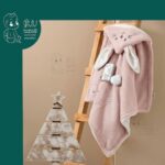 پتو نوزادی کلاهدار مدل خرگوش مامی لند Mamiland