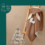 پتو نوزادی کلاهدار مدل خرگوش مامی لند Mamiland