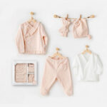 ست لباس بیمارستانی 5 تکه خرگوش صورتی اندی واوا Andy wawa