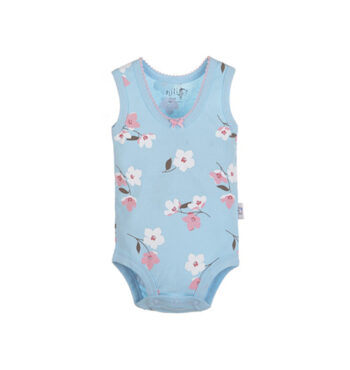 رکابی زیر دکمه دار طرح لاولی نیلی Nili