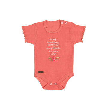 آستین کوتاه زیر دکمه دار طرح سورپرایز آشور TikTok