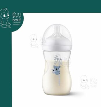 شیشه شیر 260 میل طلقی طرح دار نچرال اونت Avent