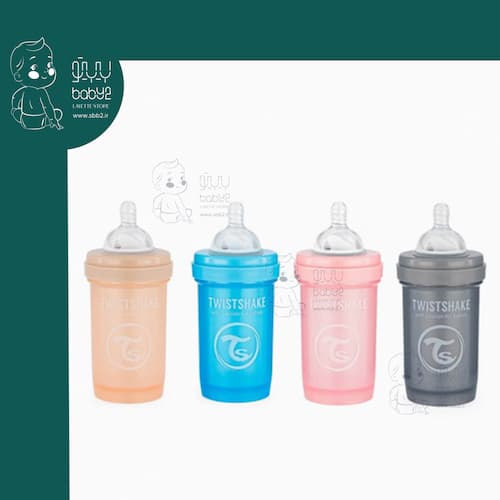 شیشه شیر طلقی 180 میل توئیست شیک Twist Shake