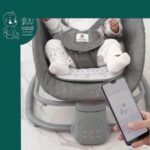 تاب برقی طوسی تیره 4 کاره صندلی غذا شو 8112 موستلا Mustela