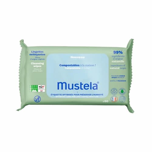 دستمال مرطوب 60 تایی موستلا mustela