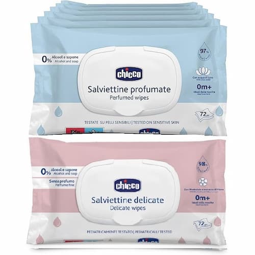 دستمال مرطوب 72 عددی درب دار چیکو Chicco