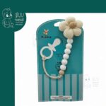 بند پستانک سیلیکونی طرح گل