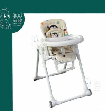 صندلی غذا طرح دار کد 706 پنگوئن هپی بی بی happy baby