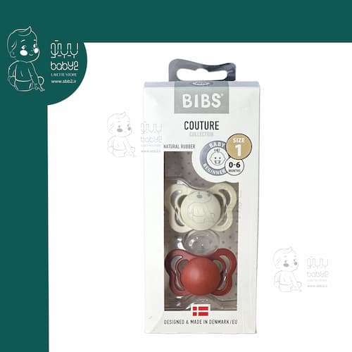 پستانک دو عددی 1 ارتودنسی لاتکس بیبس bibs 0060