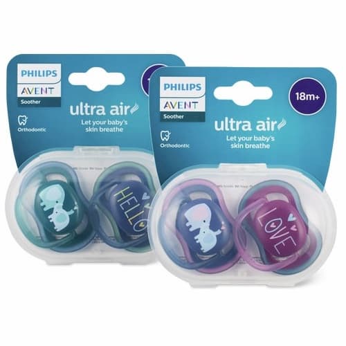 پستانک 18+ طرح hello و فیل اونت Avent