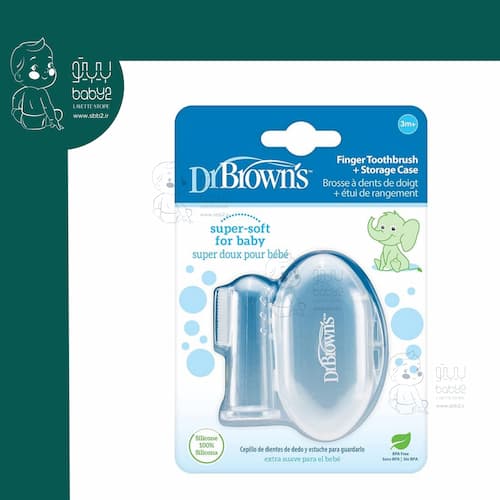 مسواک انگشتی قاب دار hg010 دکتر براونز Dr Brown's