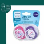 پستانک اونت 6-18 Avent Ultra Air Happy I Iove Papa