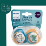 پستانک اونت 6-18 Avent Ultra Air Animals