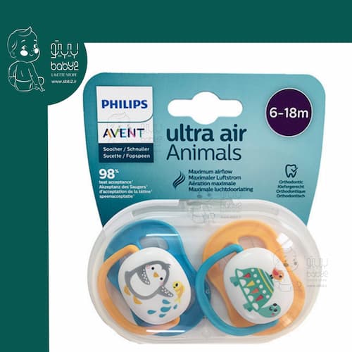 پستانک اونت 6-18 Avent Ultra Air Animals