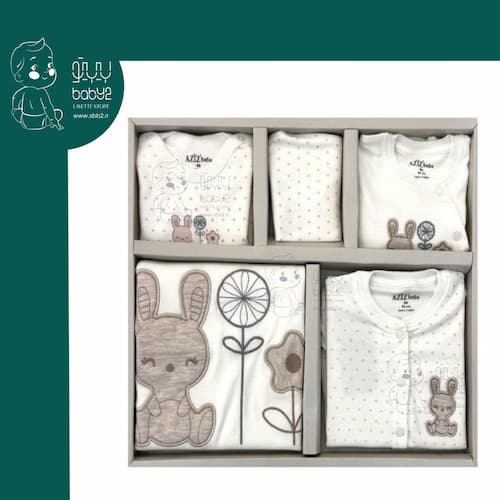 ست لباس 10 تکه aziz bebe 10329