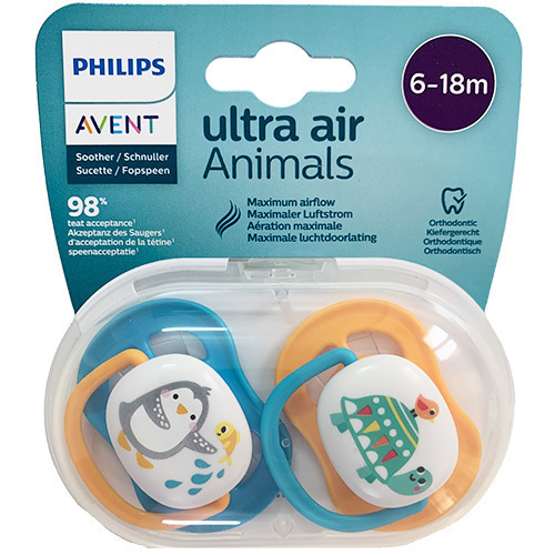 پستانک اونت 6-18 Avent Ultra Air Animals