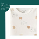 بلوز آستین بلند زیر دکمه دار خرس کارامل نیلی Nili - Image 3